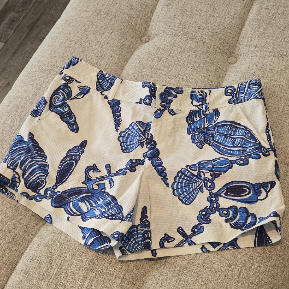 Lilly Pulitzer Nautical Blue and White Women Shorts